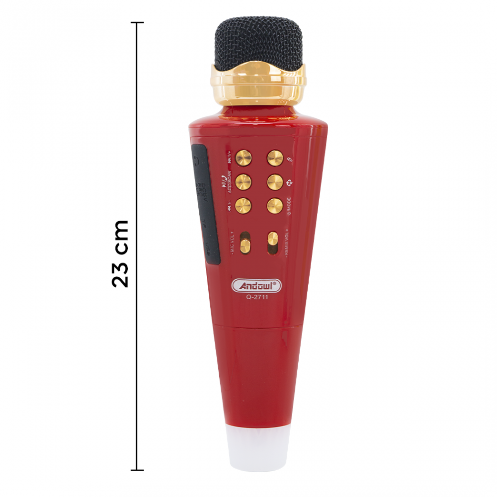 Q-2711 Microphone de karaoké sans fil Bluetooth...