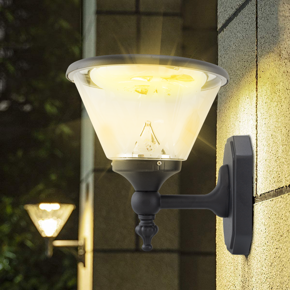 Lampe LED d'extérieur avec panneau solaire...