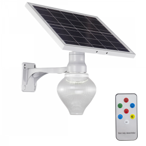 Lampe LED jardin et terrasse avec panneau commande à distance et protection IP65