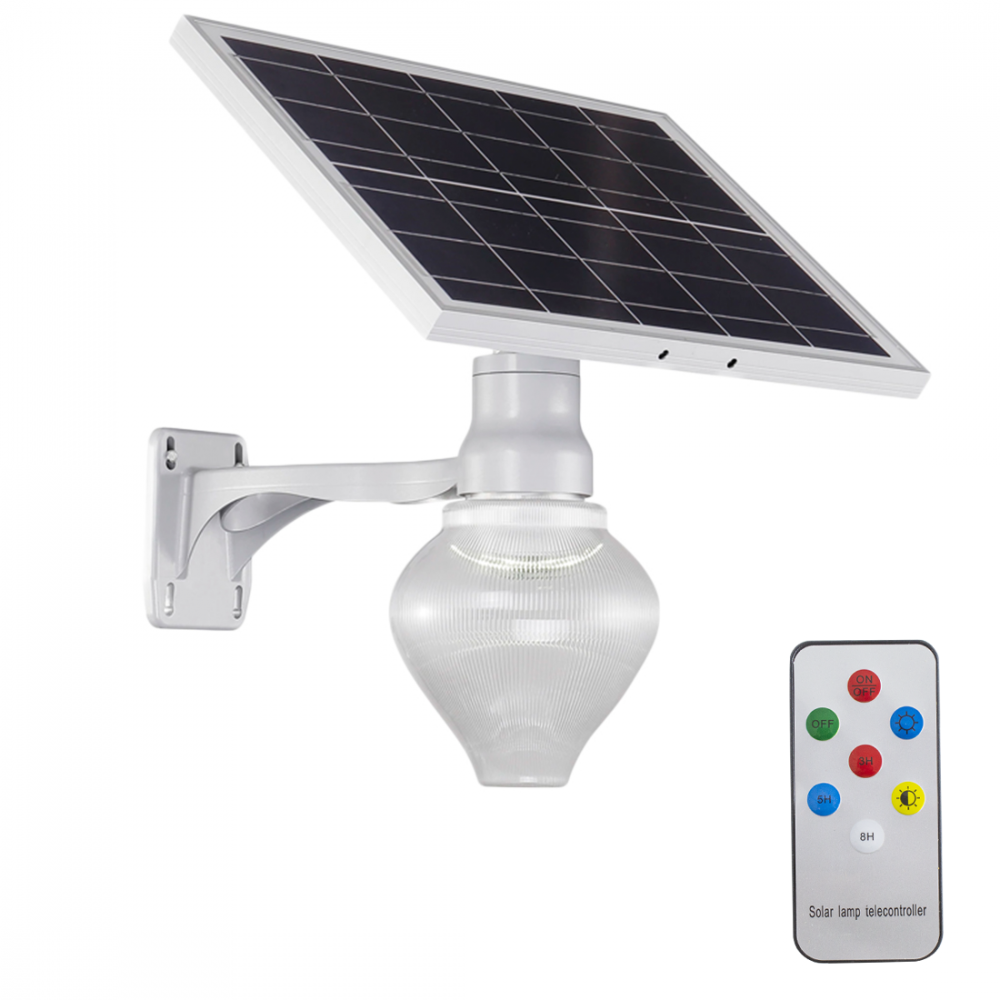 Lampe LED jardin et terrasse avec panneau commande à distance et protection IP65