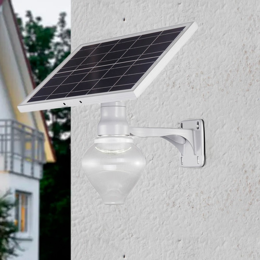 Lampe LED jardin et terrasse avec panneau...