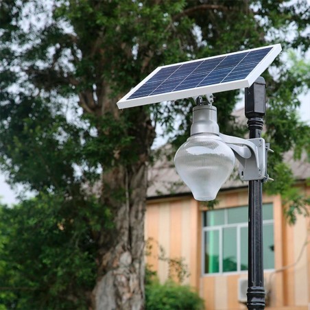 Lampe LED jardin et terrasse avec panneau commande à distance et protection IP65