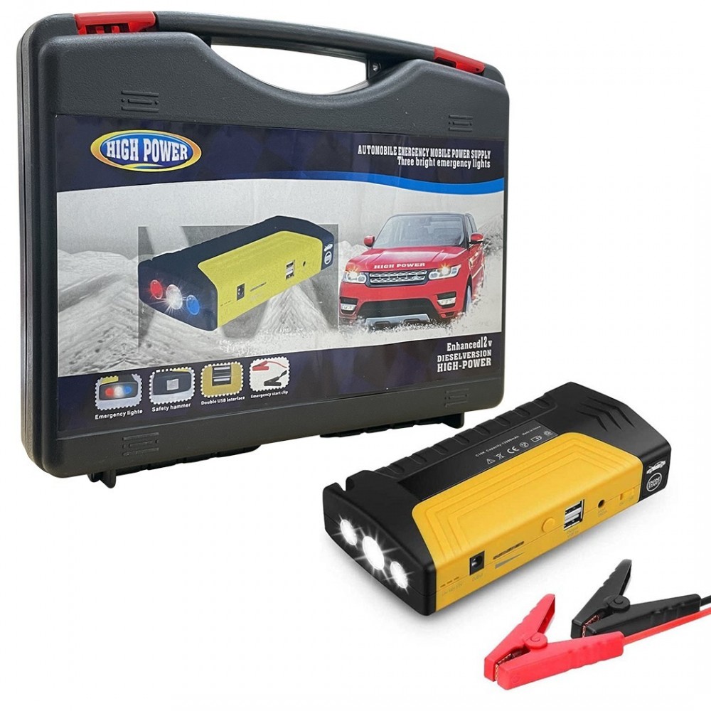 Démarreur saut voiture 300A 15000mAh 12804 Kit d'urgence banque d'alimentation