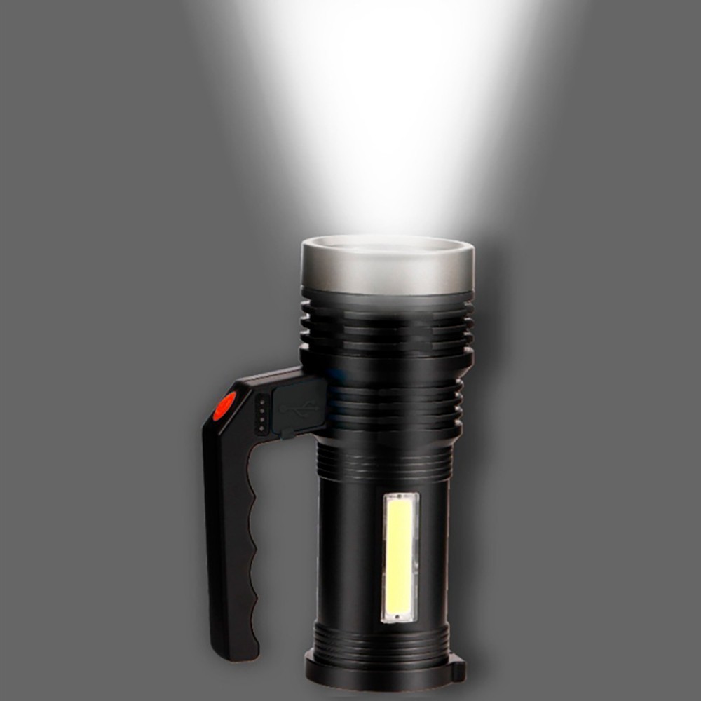 828 Lampe étanche portable USB Lampe de poche à...