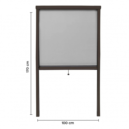 Moustiquaire enroulable rétractable pour fenêtre et balcon 100X170cm Bricolage