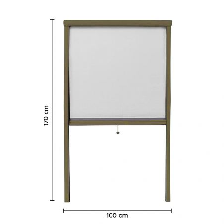 Moustiquaire enroulable rétractable pour fenêtre et balcon 100X170cm Bricolage