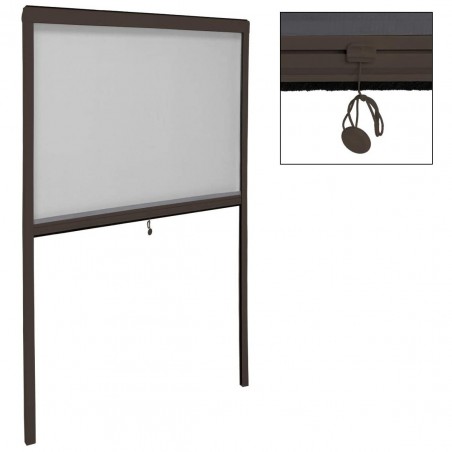 Moustiquaire Enroulable Rétractable pour Fenêtre et Balcon 80X170cm Bricolage