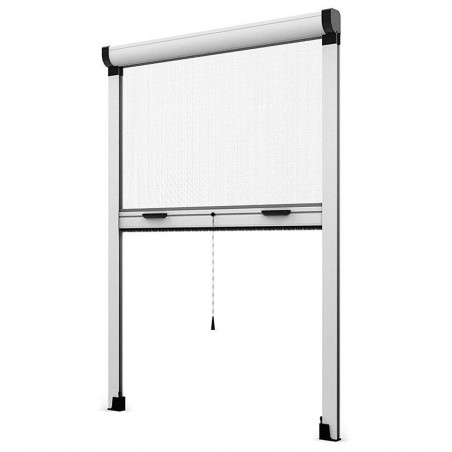 Moustiquaire Enroulable Rétractable pour Fenêtre et Balcon 80X170cm Bricolage