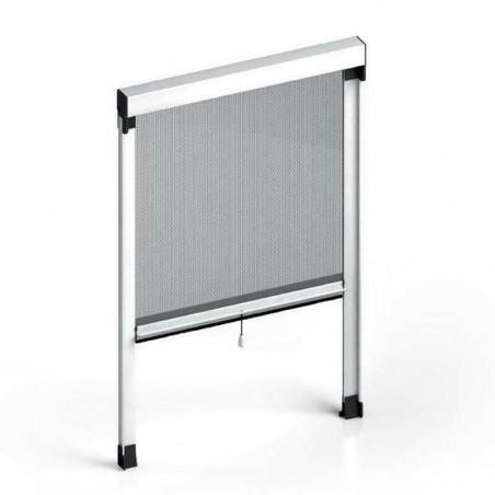 Moustiquaire Enroulable Rétractable pour Fenêtre et Balcon 80X170cm Bricolage