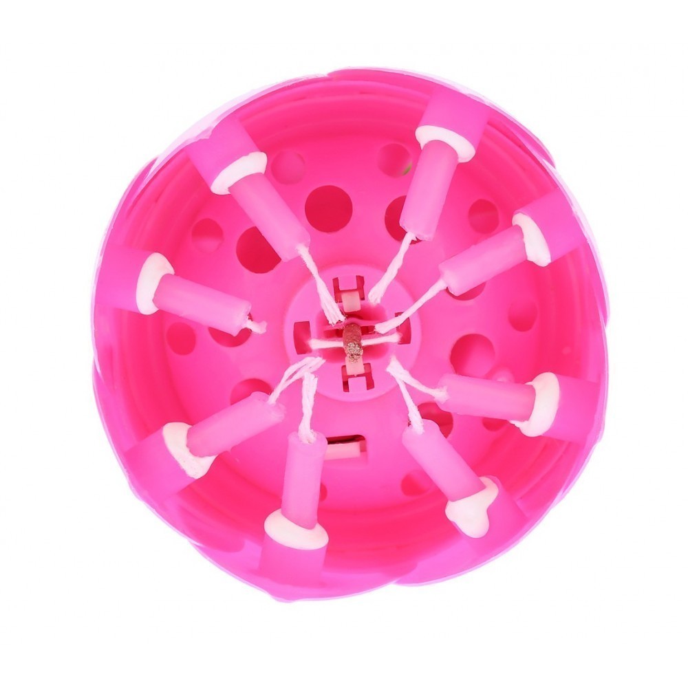 54544 Bougie musicale 2 pz en forme fleur avec...