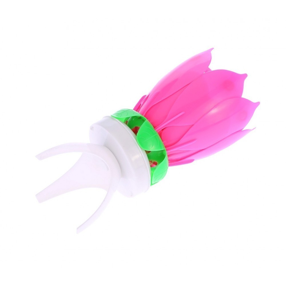 54544 Bougie musicale 2 pz en forme fleur avec...