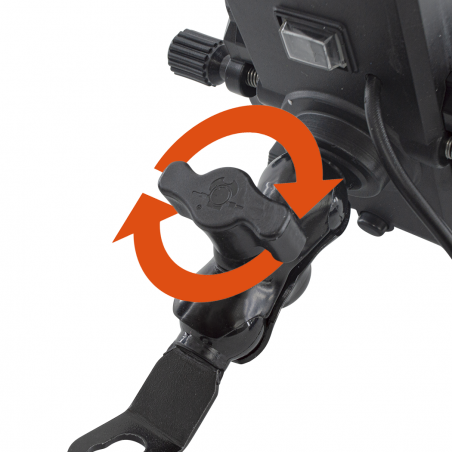 Support téléphone portable avec prise de charge USB 5V 2,5A pour motos et vélos