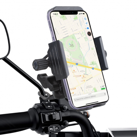 Support téléphone portable avec prise de charge USB 5V 2,5A pour motos et vélos