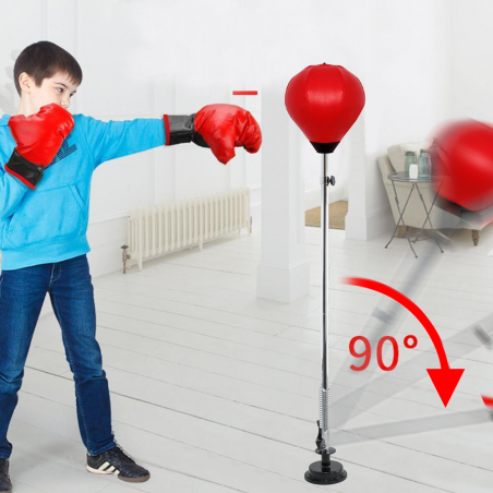 Ballon de boxe réglable en hauteur jusqu'à 120H cm Ballon de boxe pour enfant