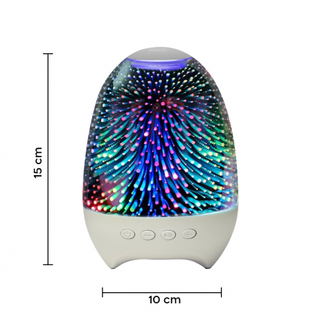 Lampe tactile portable avec haut-parleur pour musique et effets lumineux