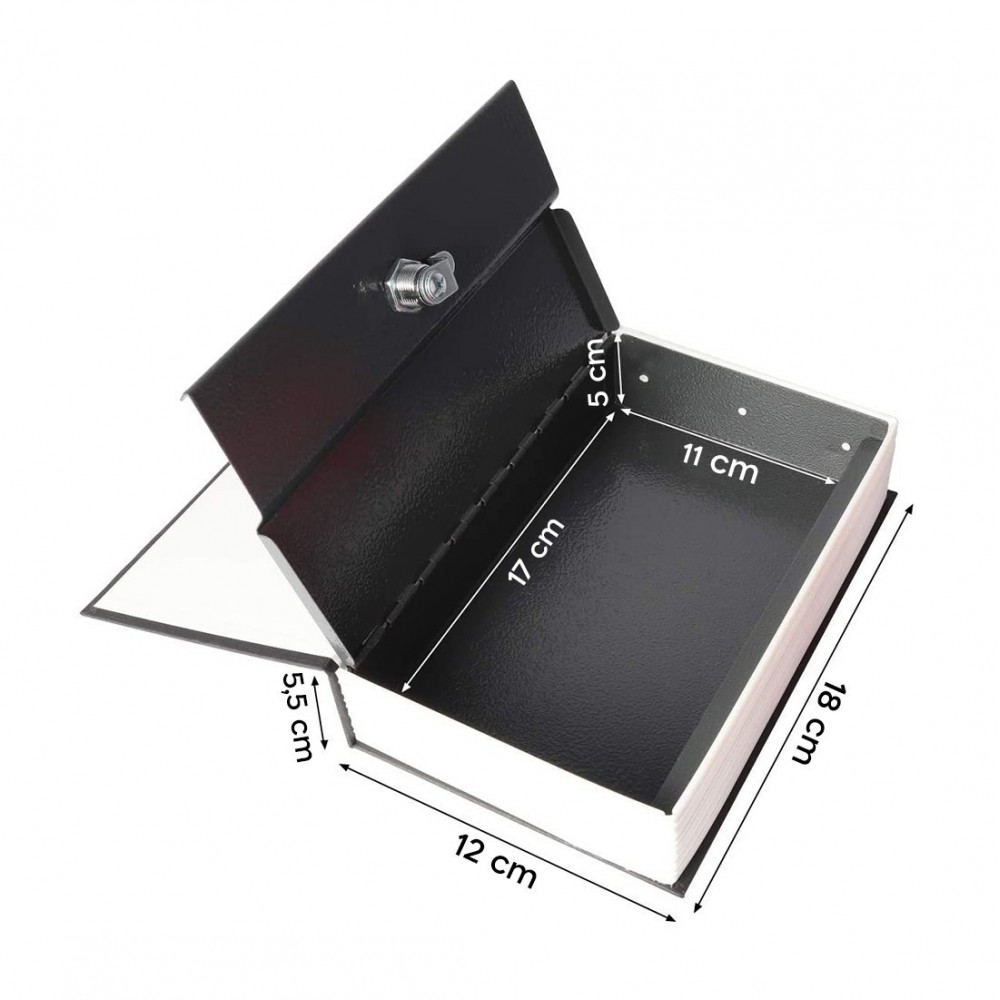 Coffre-fort en forme de livre 18 X 5,5 x 11,5...