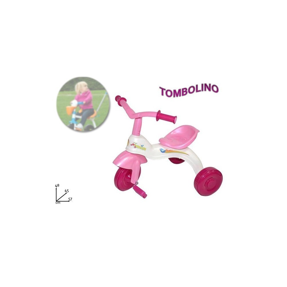 Tricycle enfant - rose ou bleu pour fille et garçon - Tombolino - Idée Cadeau 