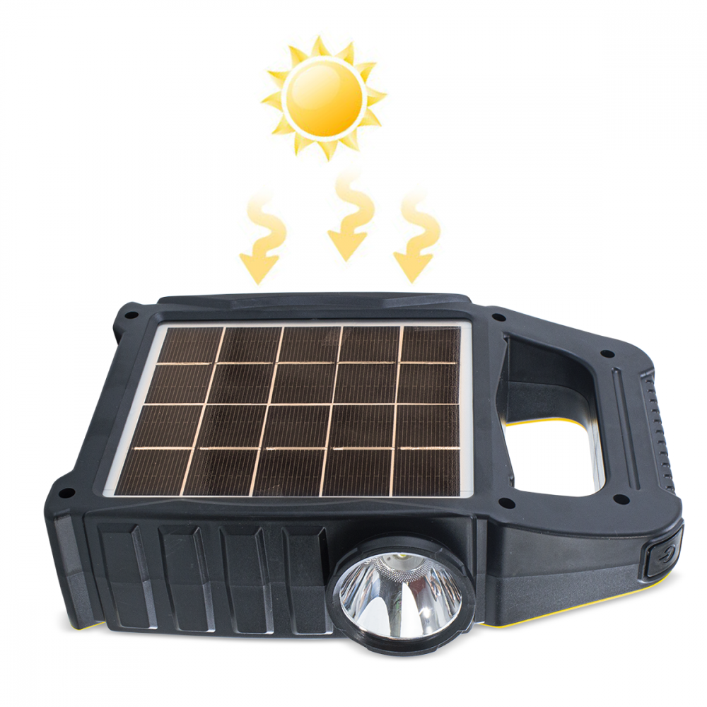 Lampe de secours à panneau solaire JY-9788 avec...