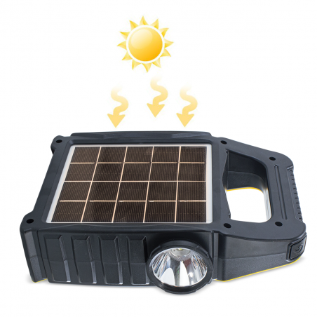 Lampe de secours à panneau solaire JY-9788 avec ampoule USB