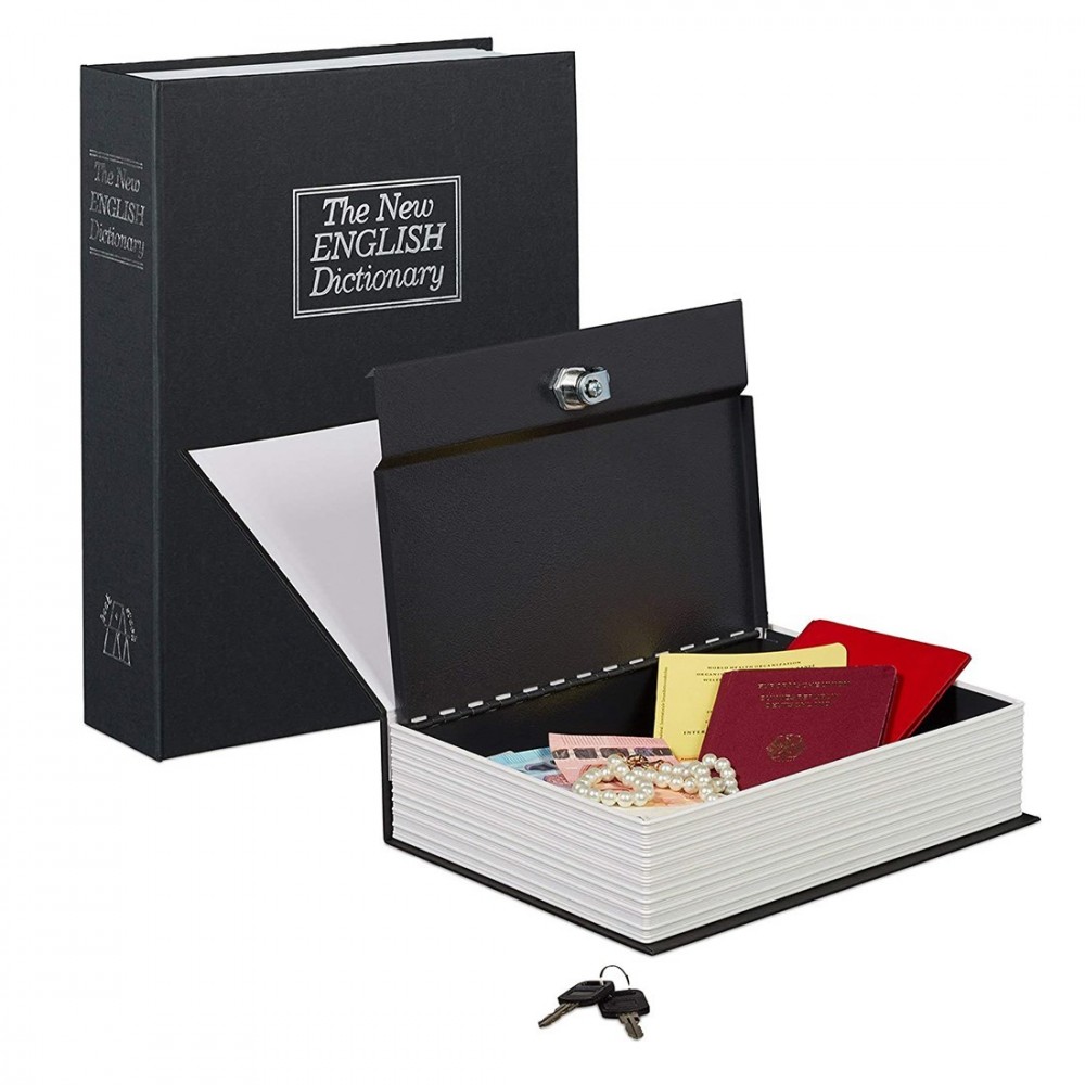 Coffre-fort en forme de livre 26,5 x 6,5 x 20...