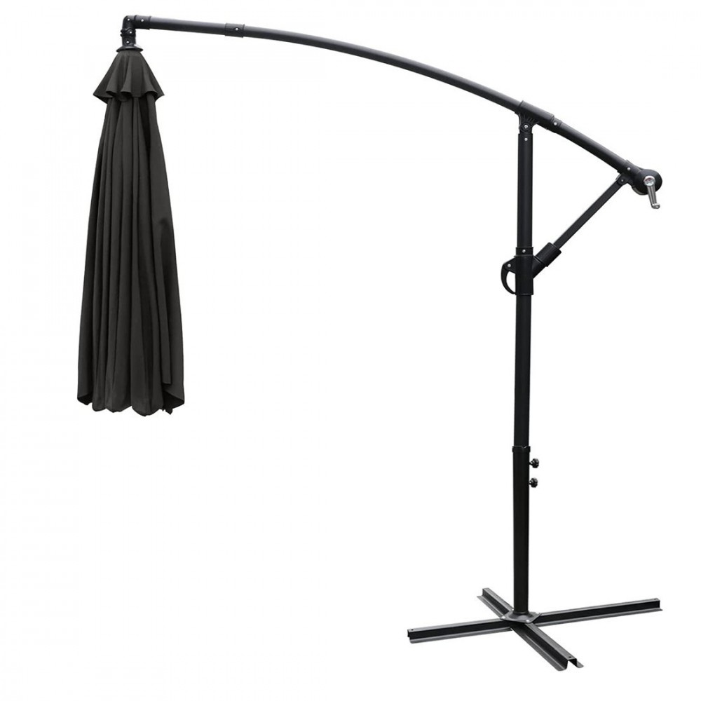 Parapluie Rond Printemps FUBUCA GRIS bâton...