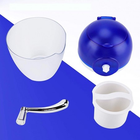 Broyeur manuel pour glace fruits et légumes 1L Broyeur à glace en plastique