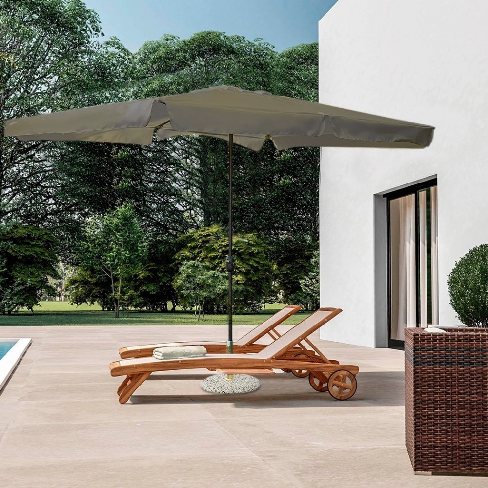 Parasol rectangulaire IMPERIA poteau central 6...