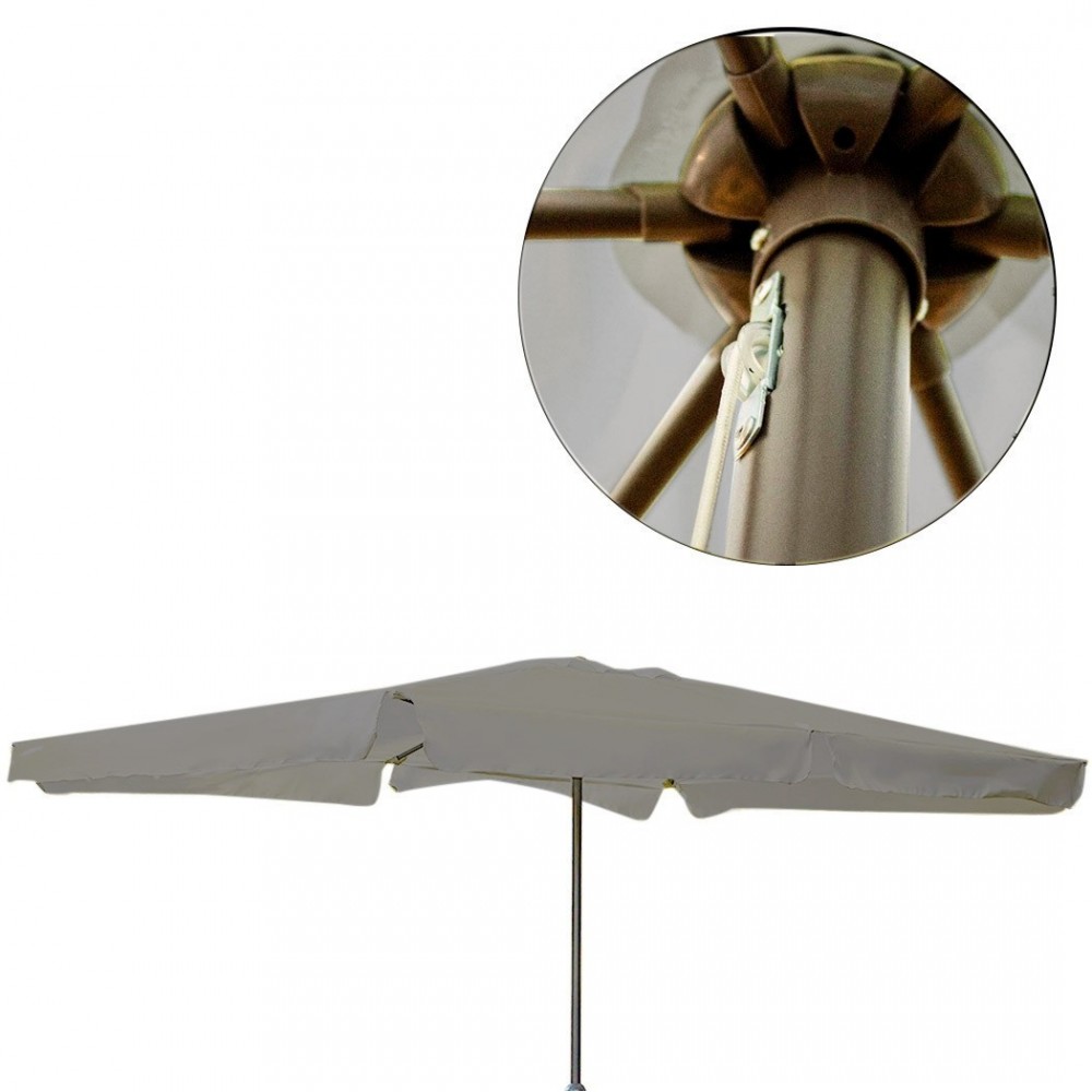 Parasol rectangulaire IMPERIA poteau central 6...