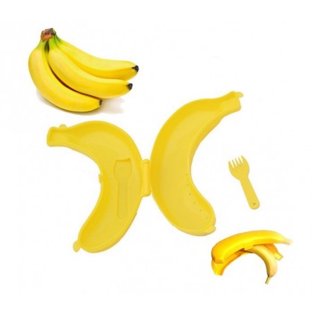 Support Banane et sa fourchette - Récipient