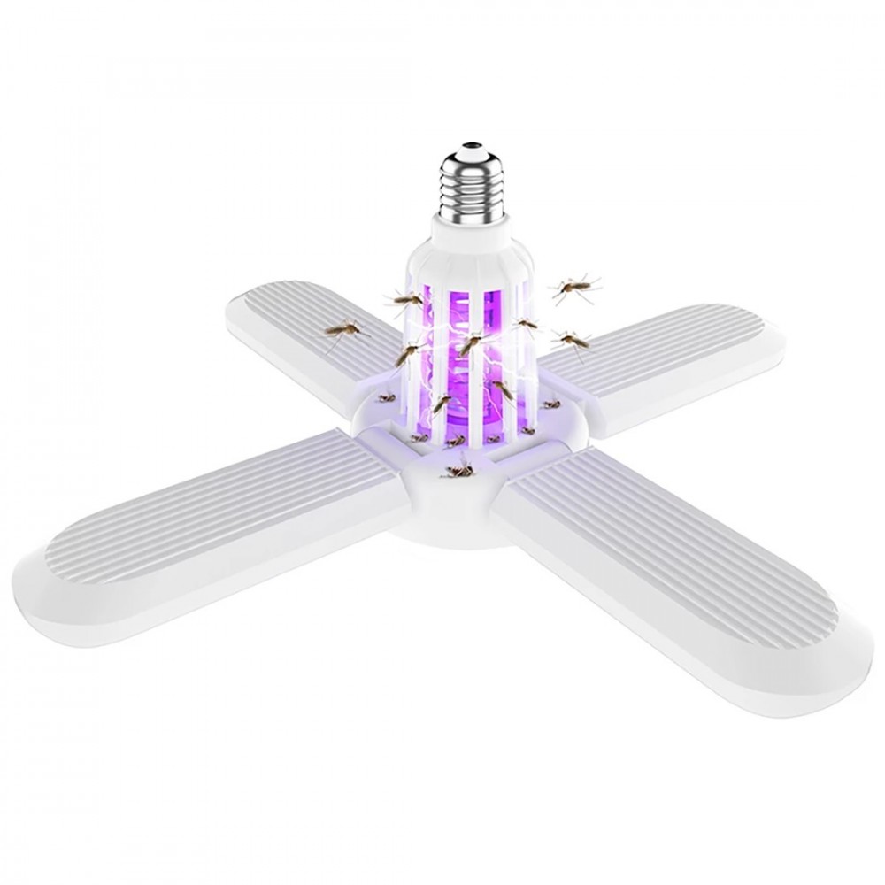 Lampe anti-moustiques multifonction 091671 Ampoule de ventilateur LED UV pliante