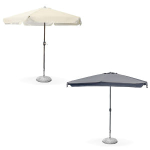 Parasol rond SOLARA poteau central et 6 baleines 2,7 m...