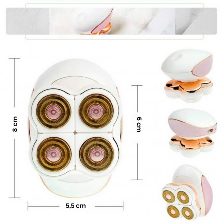 029016 épilateur électrique pour femme épilateur corporel indolore rechargeable