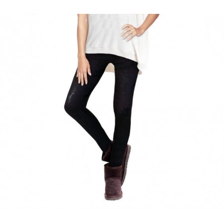 Pack de 4 leggings FANTASY NORDIQUE - différentes couleurs - en peluche - Mode hiver de femme 