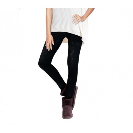 Pack de 4 leggings FANTASY NORDIQUE - différentes couleurs - en peluche - Mode hiver de femme 