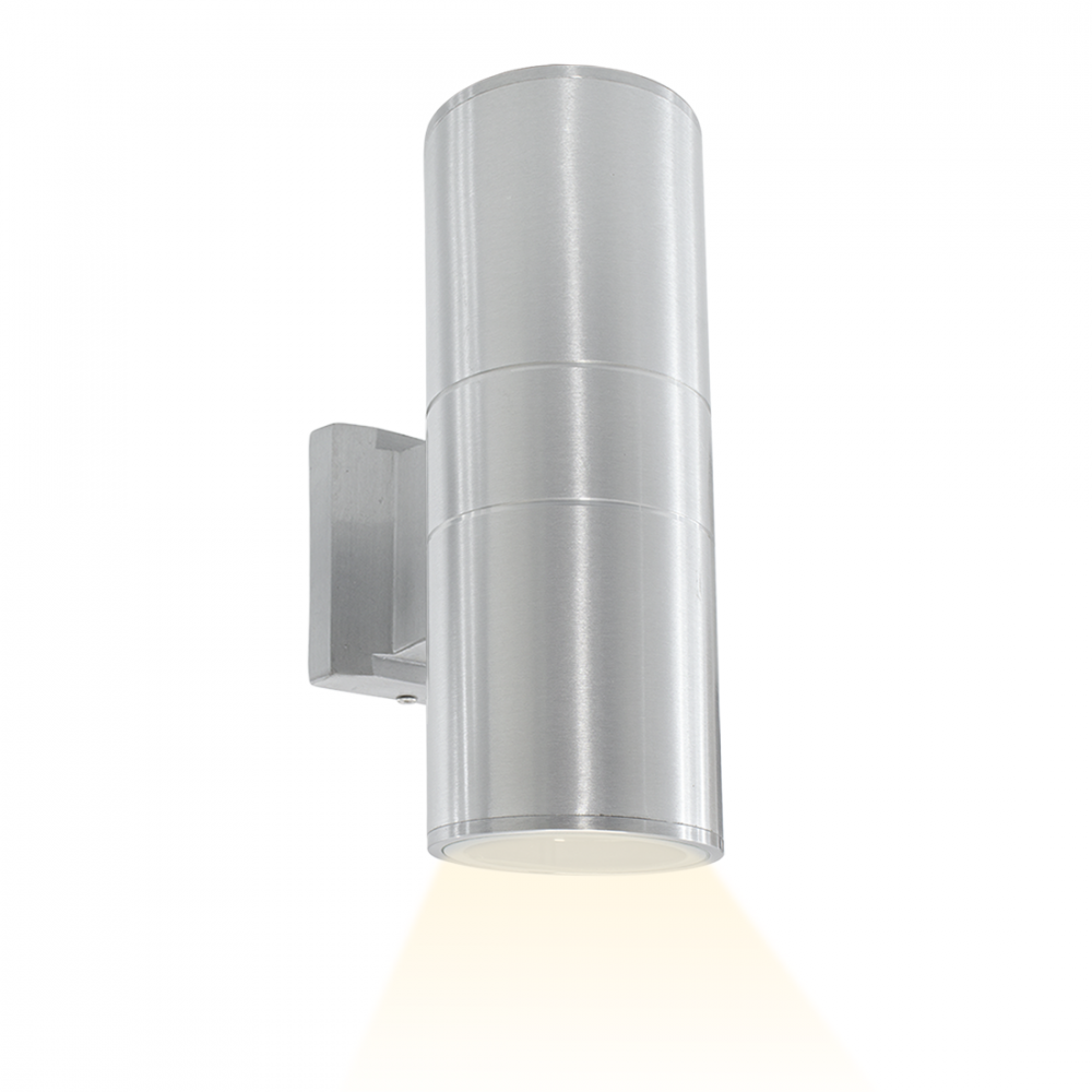 Applique murale LED 870205 Lampe d'extérieur au design moderne aluminium argenté