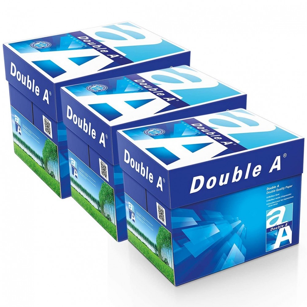 015430 Carton 30 paquets de papier format A5 500 feuilles 80 g DOUBLE A Premium