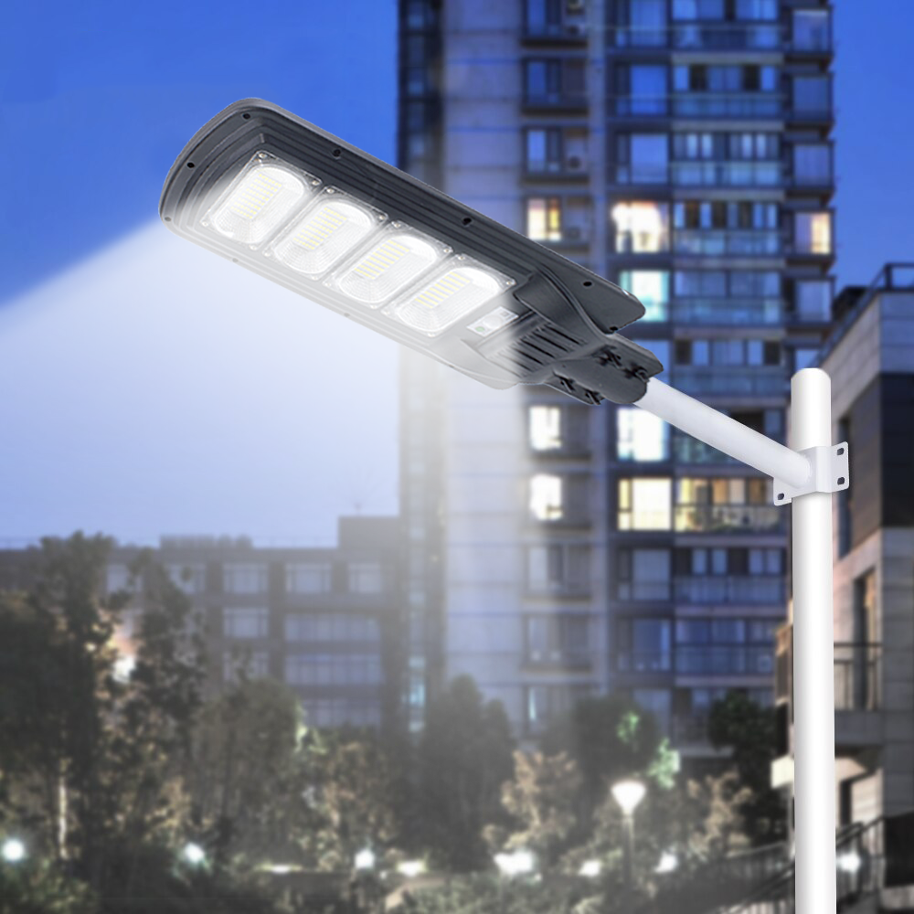 WERISE 200W LED Réverbère Solaire Extérieur, Lampes Solaires avec Détecteur  de Mouvement et Télécommande, 6500K Blanc Froid Projecteur Solaire,  Crépuscule à l'aube, Étanche IP65 : : Luminaires et Éclairage