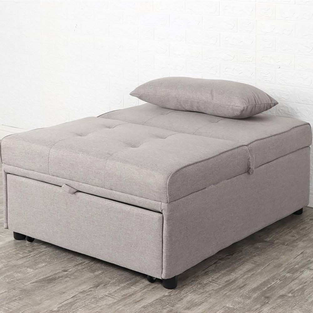 Fauteuil lit simple avec coussin de canapé...