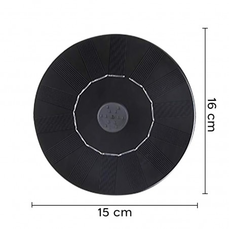 Fontaine de recharge solaire 292586 Pompe avec bassin et bec flottant décoratif
