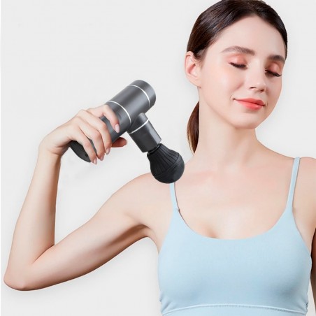 63009 Pistolet de massage à percussion portable rechargeable avec 4 vitesses