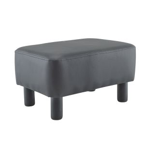 Repose-Pieds Pouf Rectangulaire Faux Cuir Pieds en Bois... 2