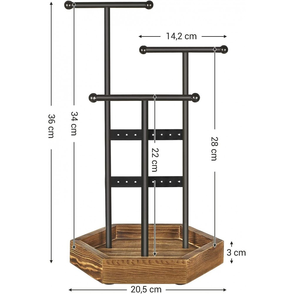 Boîte bijoux plateau bois bijoux présentoirs...