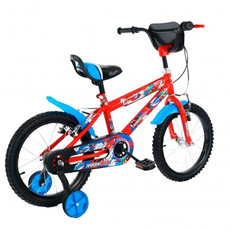Vélo enfant Magic Taille 16" BOOM Line Age 5-7 ans avec roues de support