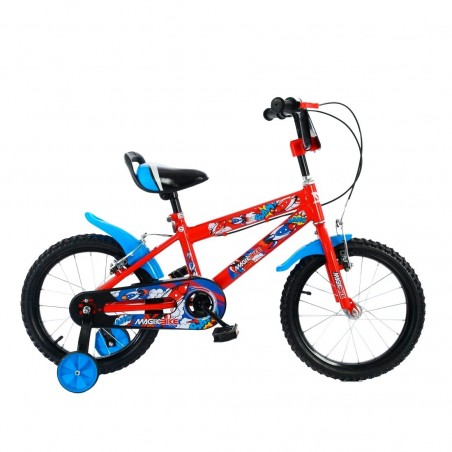 Vélo enfant Magic Taille 16" BOOM Line Age 5-7 ans avec roues de support