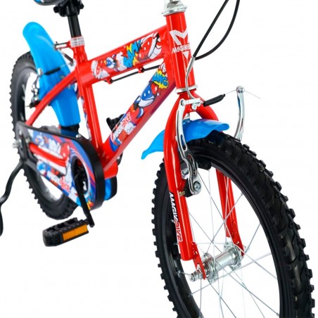Vélo enfant Magic Taille 16" BOOM Line Age 5-7 ans avec roues de support