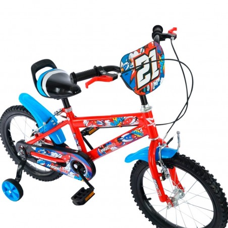 Vélo enfant Magic Taille 16" BOOM Line Age 5-7 ans avec roues de support