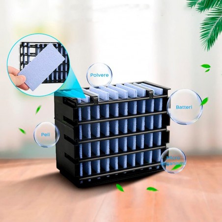 Climatiseur de table portable 802985 Mini chromothérapie réfrigérant 7 LED