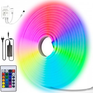 71989 Ruban LED multicolore 5m néon RGB 120 LED étanche...