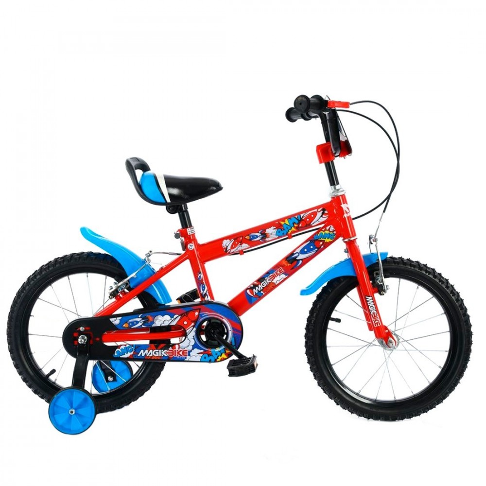 Vélo pour enfants Magic taille 12" BOOM Line Age 3-5 ans avec roues de support