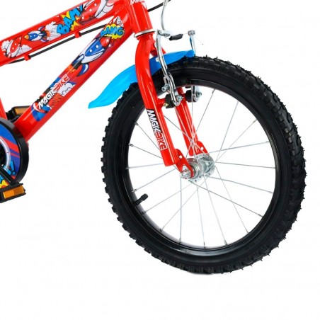 Vélo pour enfants Magic taille 12" BOOM Line Age 3-5 ans avec roues de support